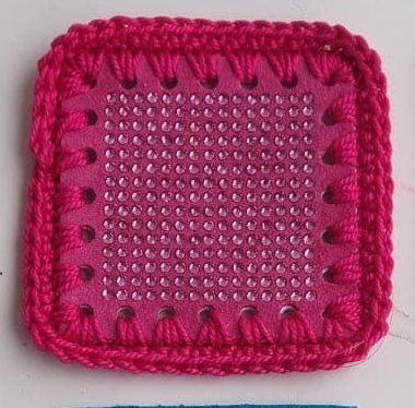 Quadrati 5x5 in Camoscio + Strass