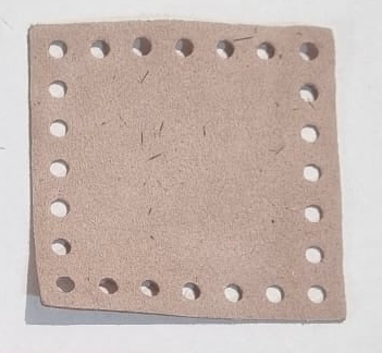 Quadrati 5x5 in Camoscio Senza Strass