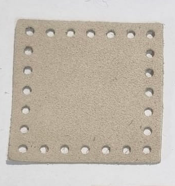 Quadrati 5x5 in Camoscio Senza Strass